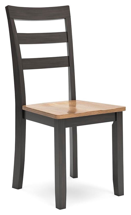 Gesthaven Natural/Brown Dining Set angled view