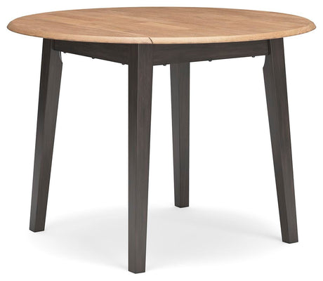 Gesthaven Natural/Brown Dining Set angled view