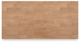 Gesthaven Natural/White Counter Height Dining Table and 2 Barstools