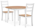 Gesthaven Natural/White Dining Set view 2