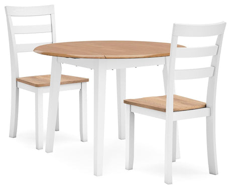 Gesthaven Natural/White Dining Set view 2