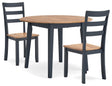 Gesthaven Natural/Blue Dining Set view 2
