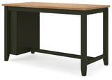Gesthaven Natural/Green Counter Height Dining Table and 2 Barstools