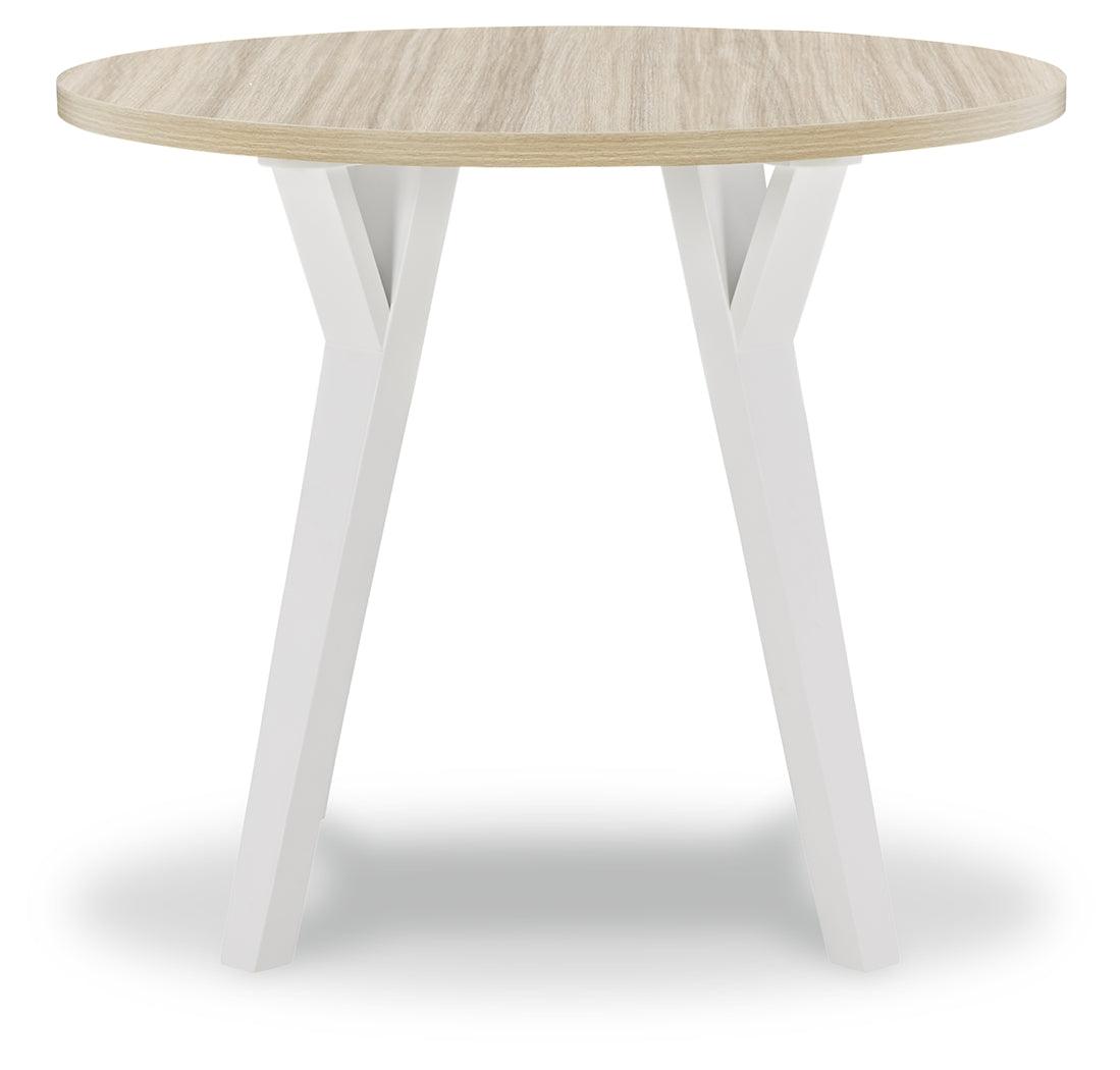 Grannen White/natural Dining Table D407-15 - Ella Furniture