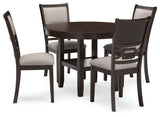 Langwest Brown Dining Table And 4 Chairs (Set Of 5) - Ella Furniture