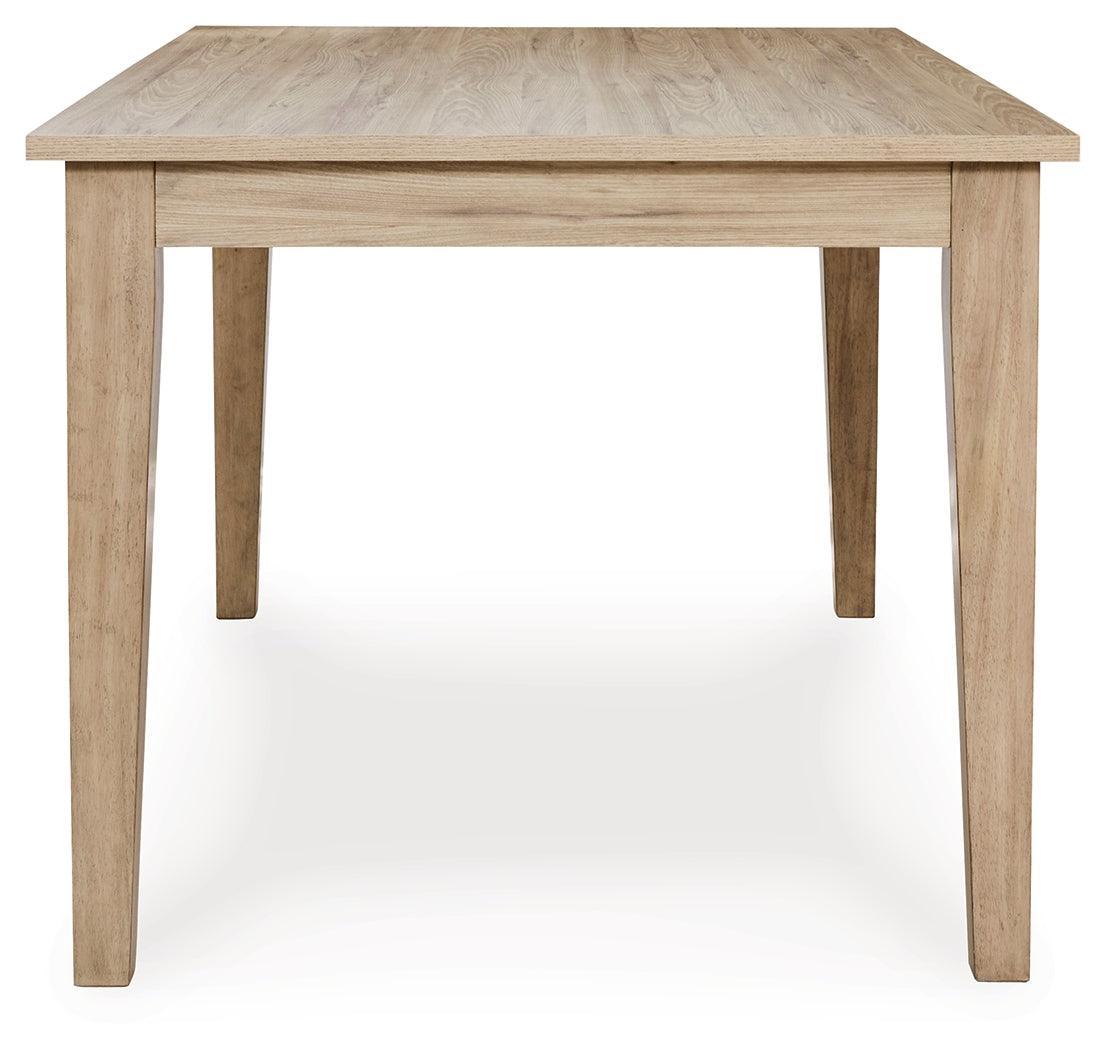Gleanville Light Brown Dining Table - Ella Furniture