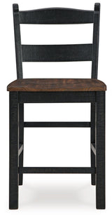 Valebeck Black/brown Counter Height Barstool - Ella Furniture