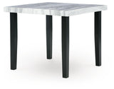 Mervannie Gray/Black Counter Height Dining Table
