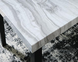 Mervannie Gray/Black Counter Height Dining Table