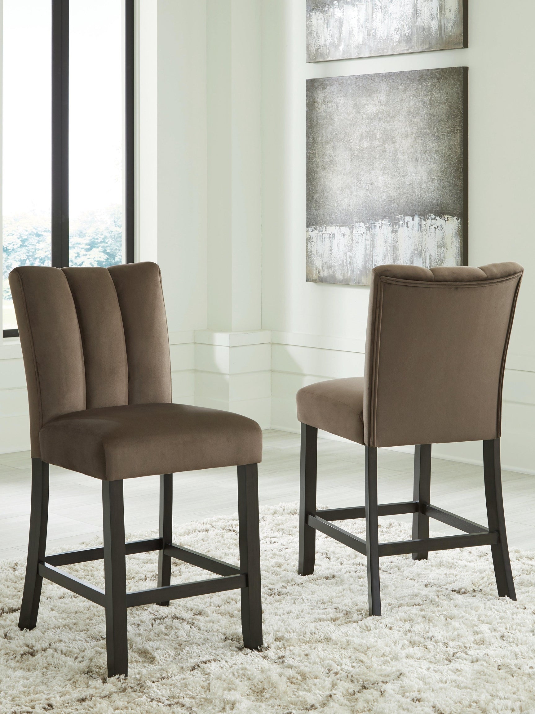 Jeshina Mocha Counter Height Barstool