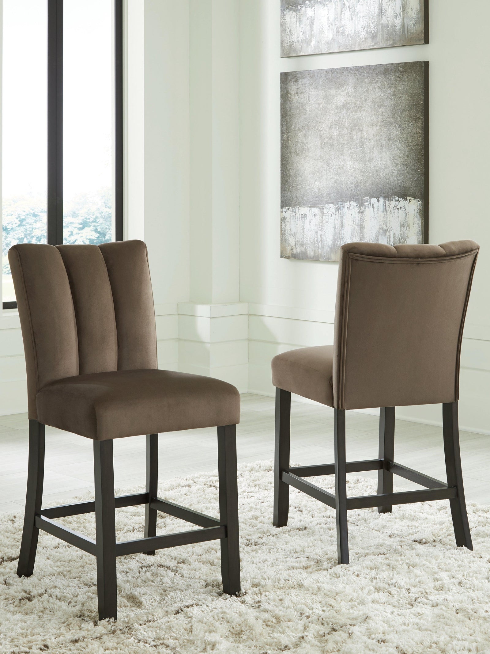 Jeshina Mocha Counter Height Barstool