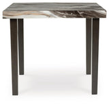 Jeshina Dark Brown/Beige Counter Height Dining Table