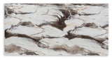 Jeshina Dark Brown/Beige Dining Table