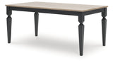 Brenkerton Grayish Brown/Black Dining Table