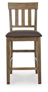 Urbinforte Light Brown Counter Height Barstool