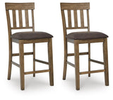 Urbinforte Light Brown Counter Height Barstool