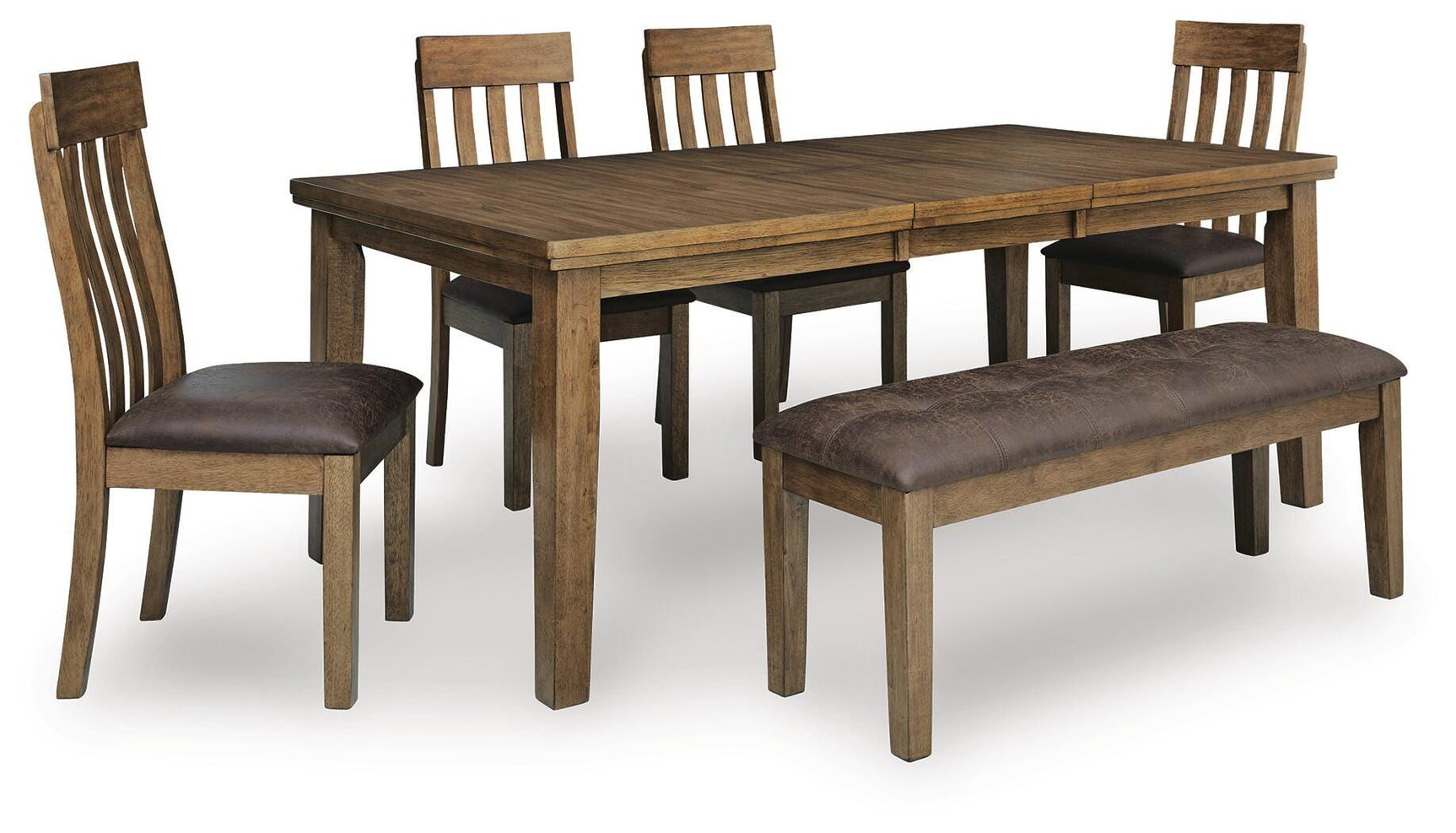 Urbinforte Light Brown Dining Set view 3