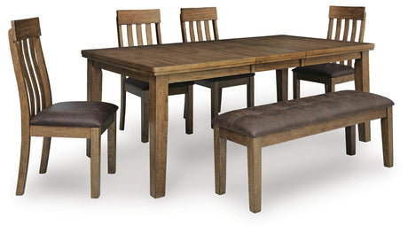 Urbinforte Light Brown Dining Set view 3