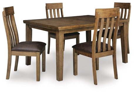 Urbinforte Light Brown Dining Set view 2