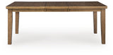 Urbinforte Light Brown Dining Extension Table