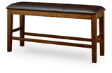 Ralene Medium Brown Counter Height Dining Bench