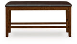 Ralene Medium Brown Counter Height Dining Bench