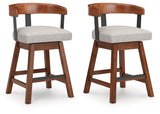 Ralene Medium Brown Counter Height Barstool