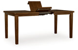Ralene Medium Brown Counter Height Dining Extension Table