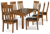Ralene Medium Brown Dining Set — Dining Table and 8 Chairs
