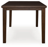 Haddigan Counter Height Dark Brown Dining Extension Table