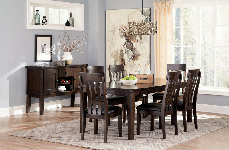Haddigan Dark Brown Dining Extension Table - Ella Furniture
