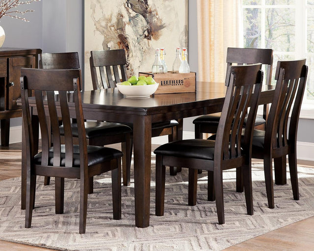 Haddigan Dark Brown Dining Extension Table - Ella Furniture