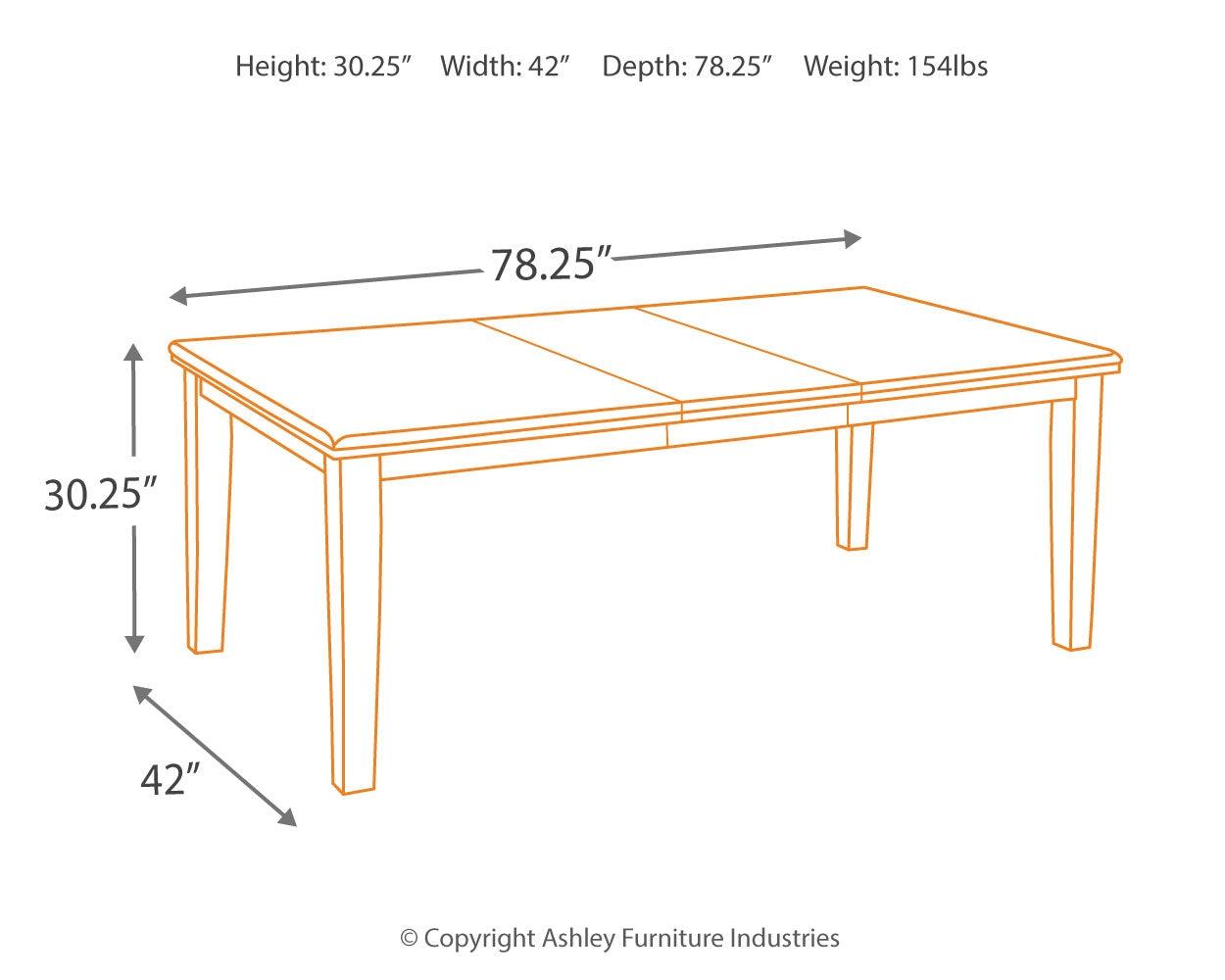 Haddigan Dark Brown Dining Extension Table - Ella Furniture