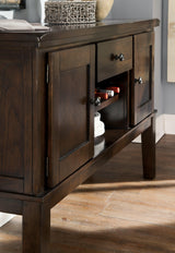 Haddigan Dark Brown Dining Server - Ella Furniture