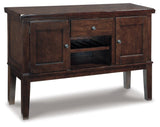 Haddigan Dark Brown Dining Server - Ella Furniture