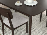 Mallenette Merlot Dining Table and 4 Chairs (Set of 5)