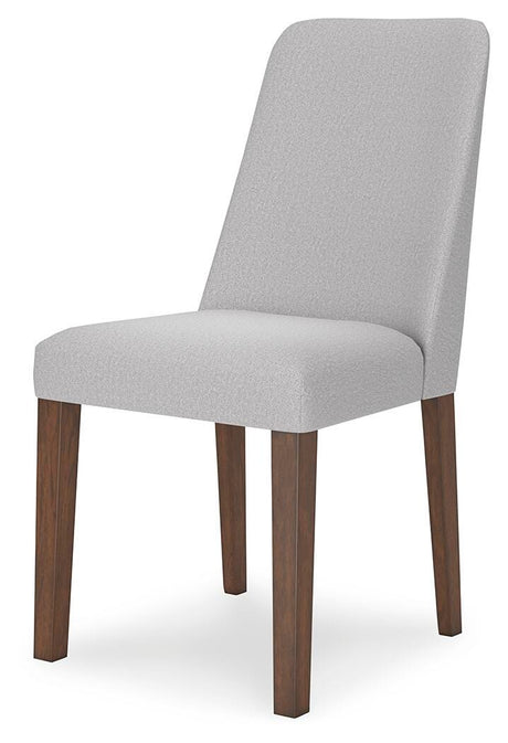 Lyncott Brown Dining Set 2 angled view