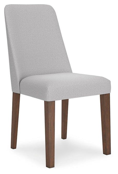 Lyncott Brown Dining Set 2 angled view