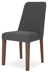 Lyncott Brown Dining Set 2 angled view