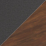 Lyncott Brown Dining Set 2 finish detail