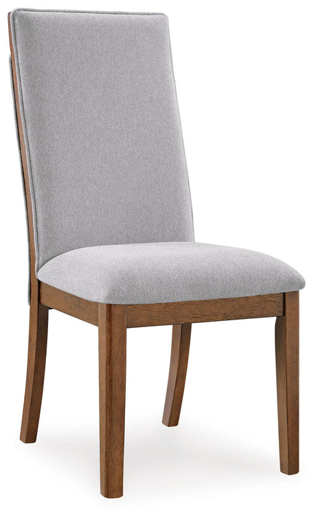 Lyncott Brown Dining Set angled view
