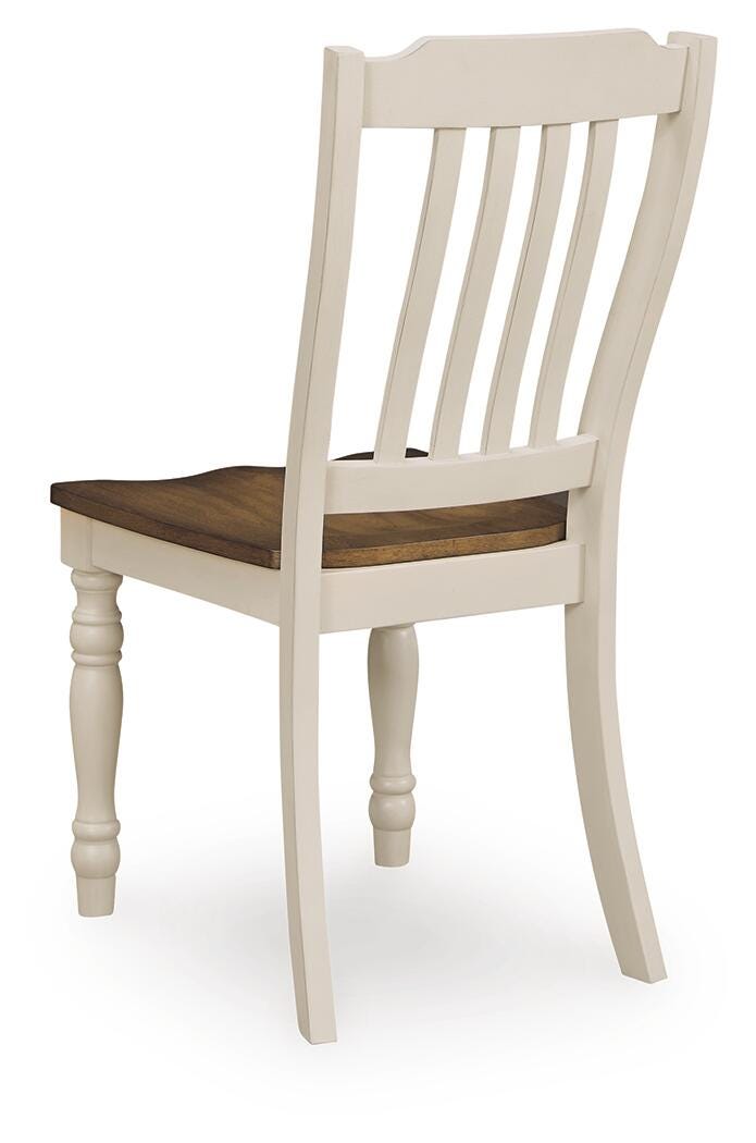 Wirloni Antique White/Brown Dining Chair view 7