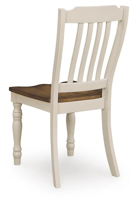 Wirloni Antique White/Brown Dining Chair view 7