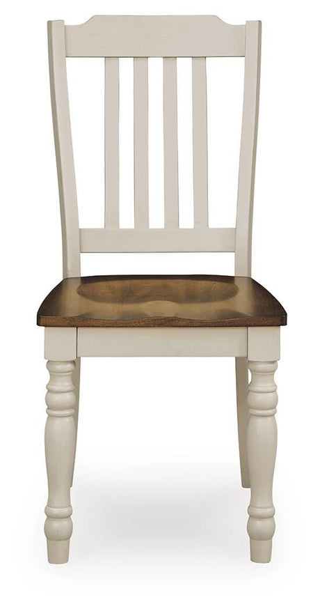 Wirloni Antique White/Brown Dining Chair view 5