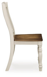 Wirloni Antique White/Brown Dining Chair view 6
