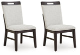 Neymorton Light Gray/Brown Dining Chair