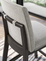 Neymorton Dark Grayish Brown Counter Height Barstool