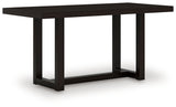 Neymorton Dark Grayish Brown Counter Height Dining Table