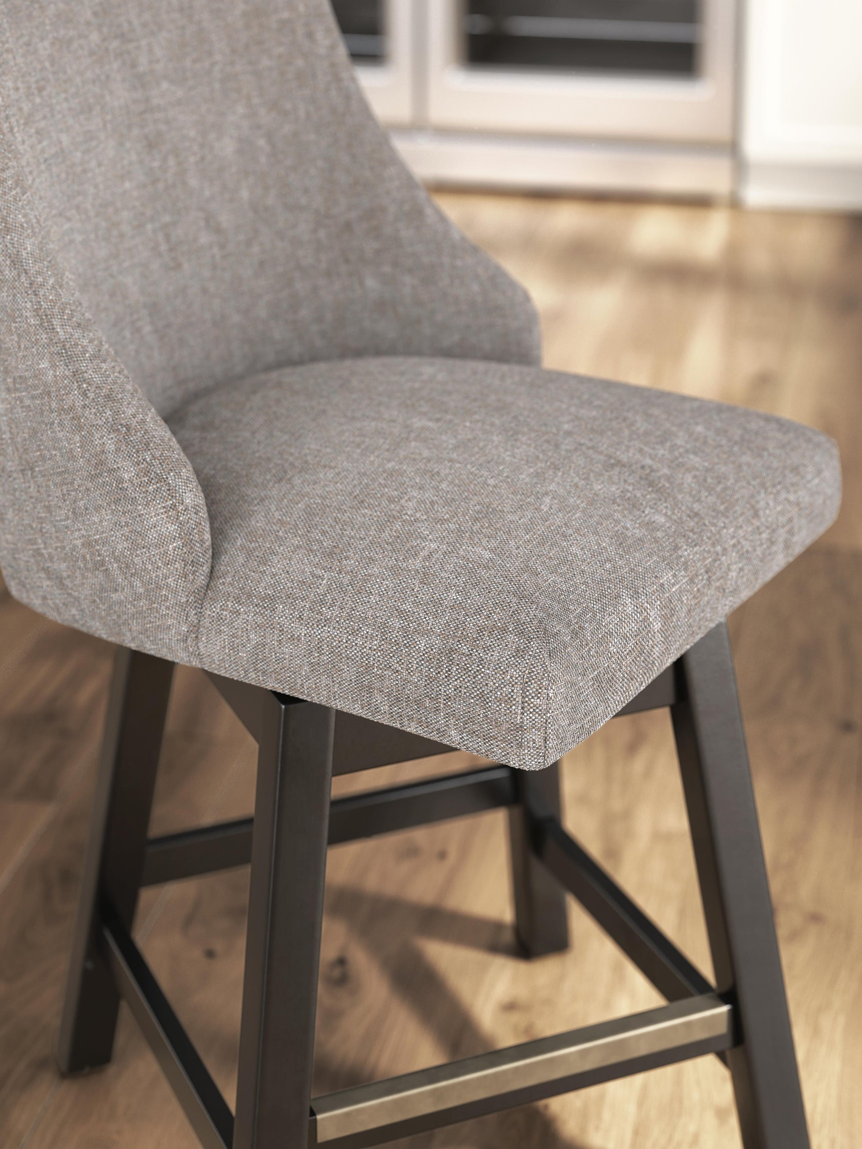 Neymorton Dark Grayish Brown Counter Height Barstool