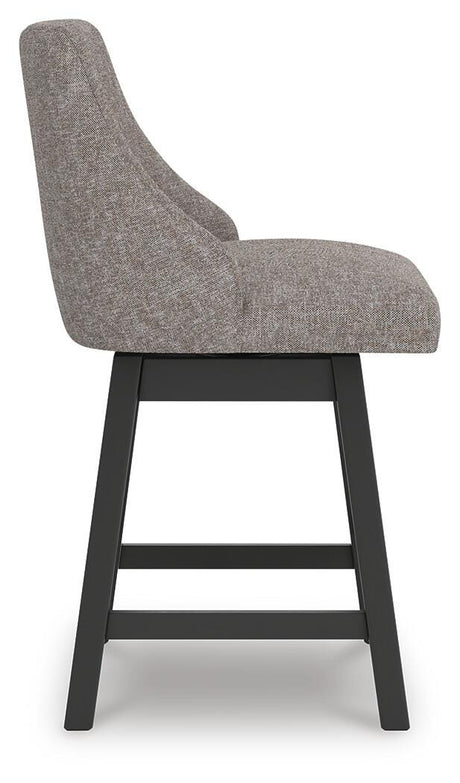 Neymorton Dark Grayish Brown Counter Height Barstool view 7